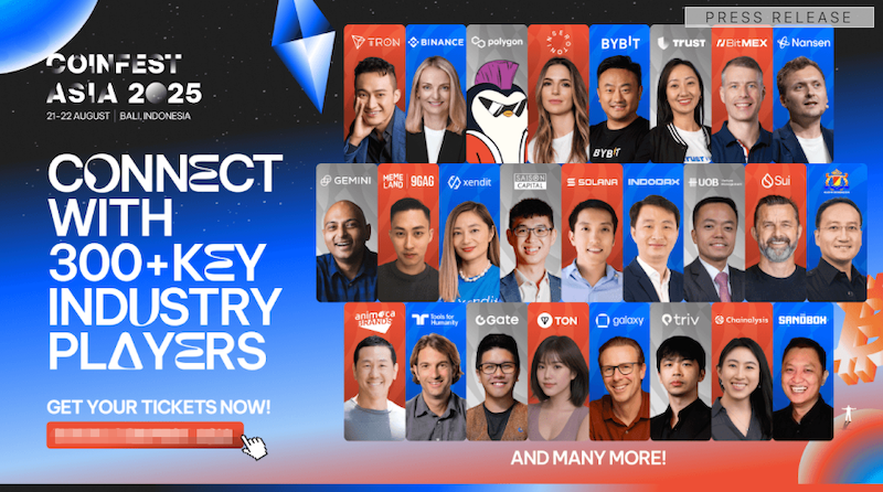 Coinfest Asia 2025大会公布加密货币领域重要嘉宾阵容 - 菜鸟下载