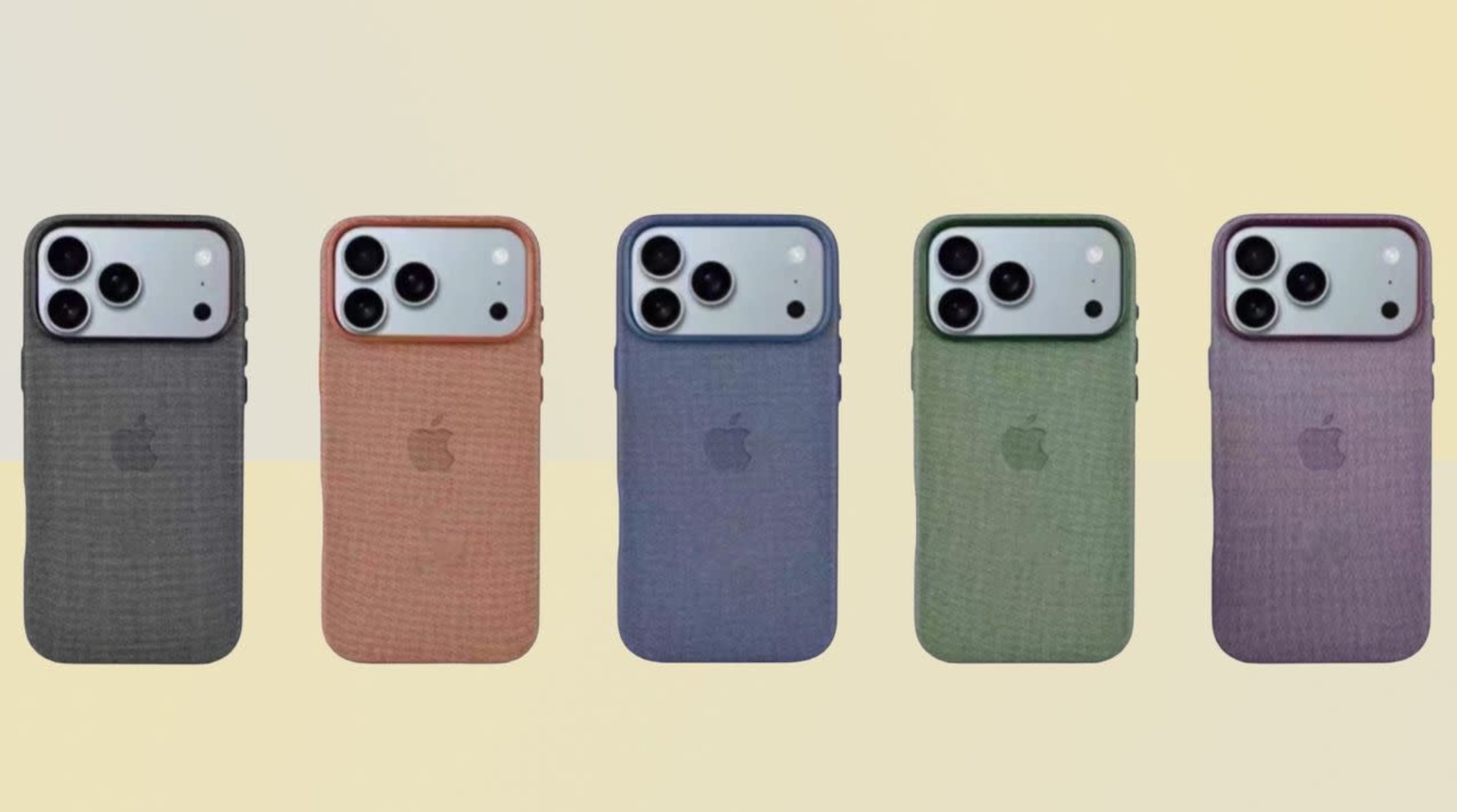 苹果iPhone 17 Pro系列官方保护壳曝光！五款配色亮相