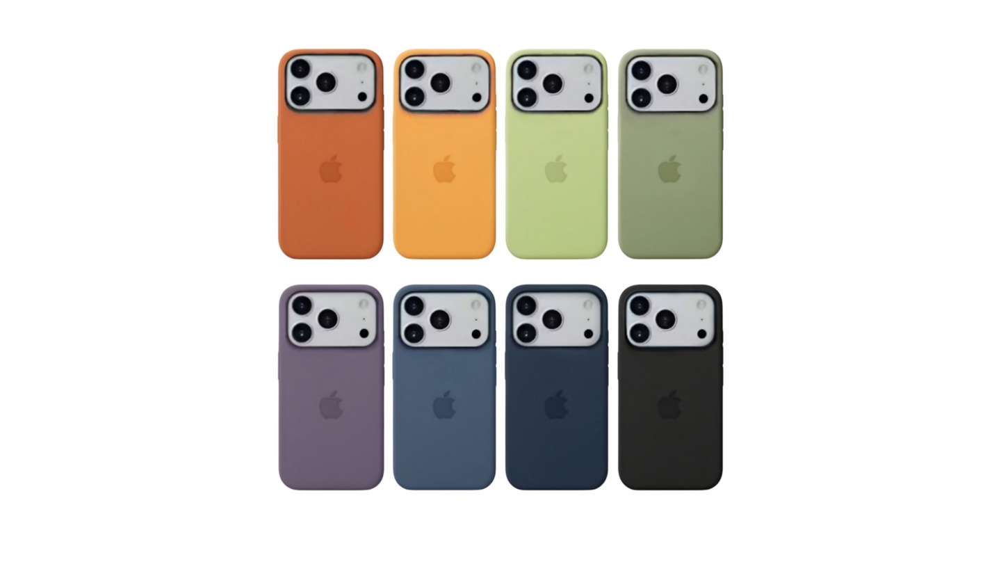 iPhone 17液态硅胶壳8色曝光：新增挂绳孔设计，轻薄防滑