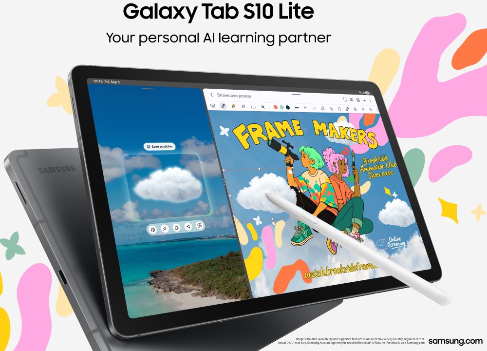 三星推出Galaxy Tab S10 Lite平板