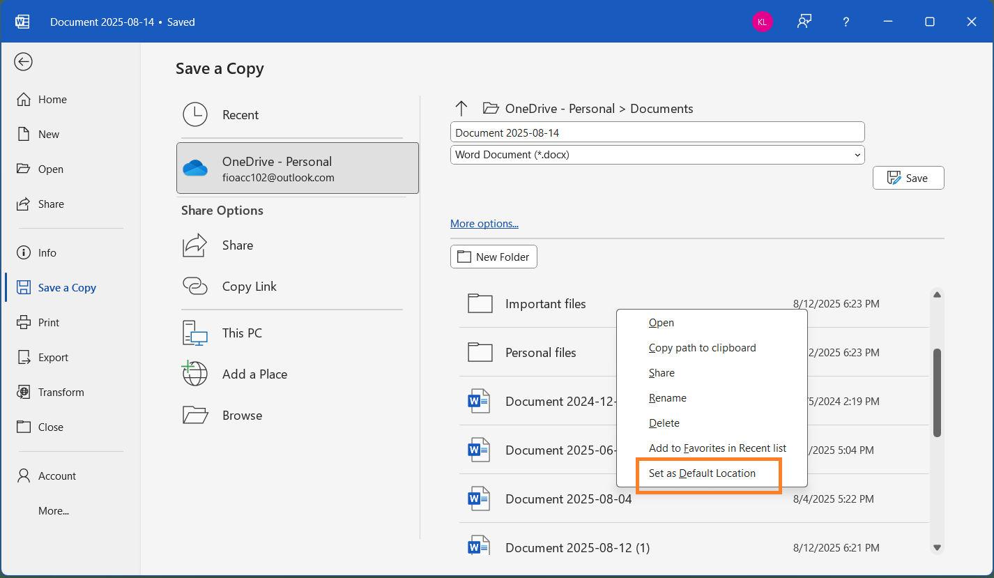 微软邀测 Win10 / Win11 版 Word 新特性：新建文档自动保存到云端