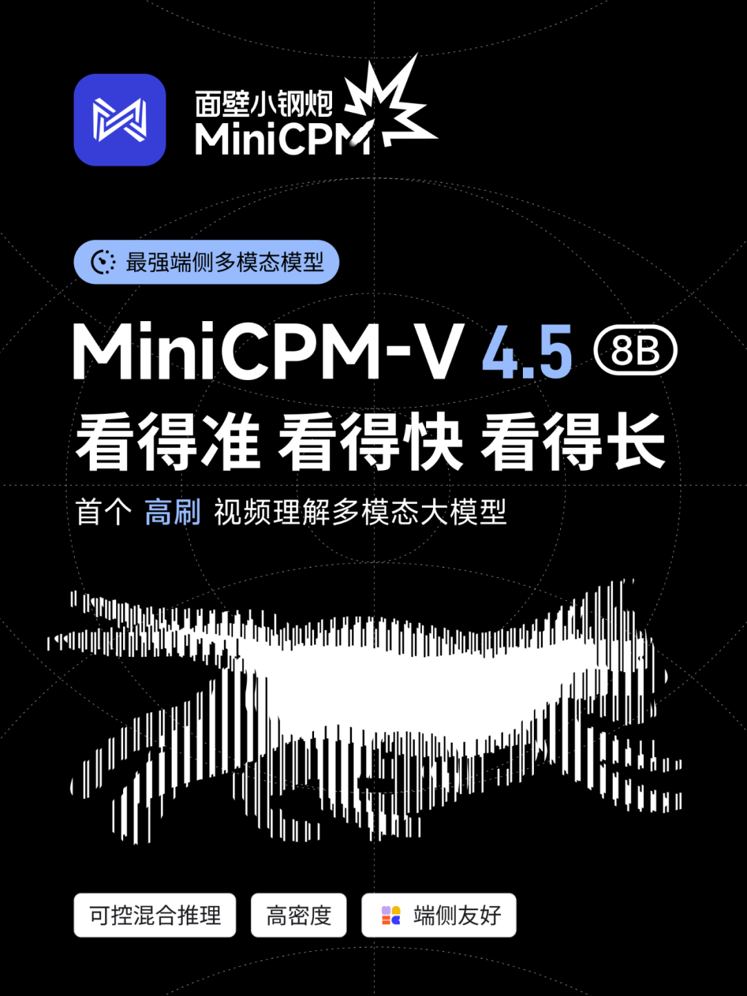 行业首个：8B 参数面壁小钢炮 MiniCPM-V 4.5 开源，号称“最强端侧多模态模型”