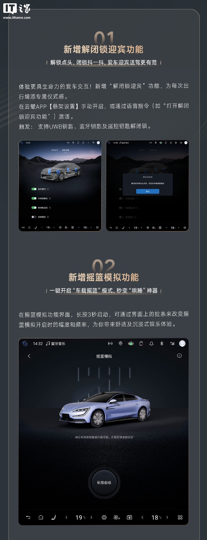 新增摇篮模拟、解闭锁迎宾、灵动悬架动作，比亚迪仰望 U7 汽车获 V1.2.0 更新