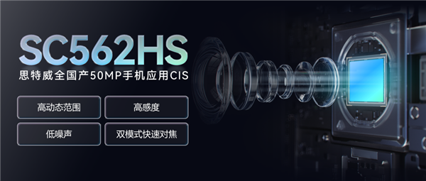 思特威发布SC562HS传感器:5000万像素1.0μm,画质再升级