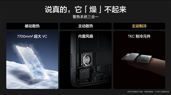 真我打造行业第一款内置空调的手机：自带TEC制冷