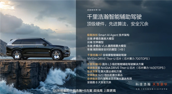 47.99万买“杭州湾库里南”！全新极氪旗舰SUV车型9X开售