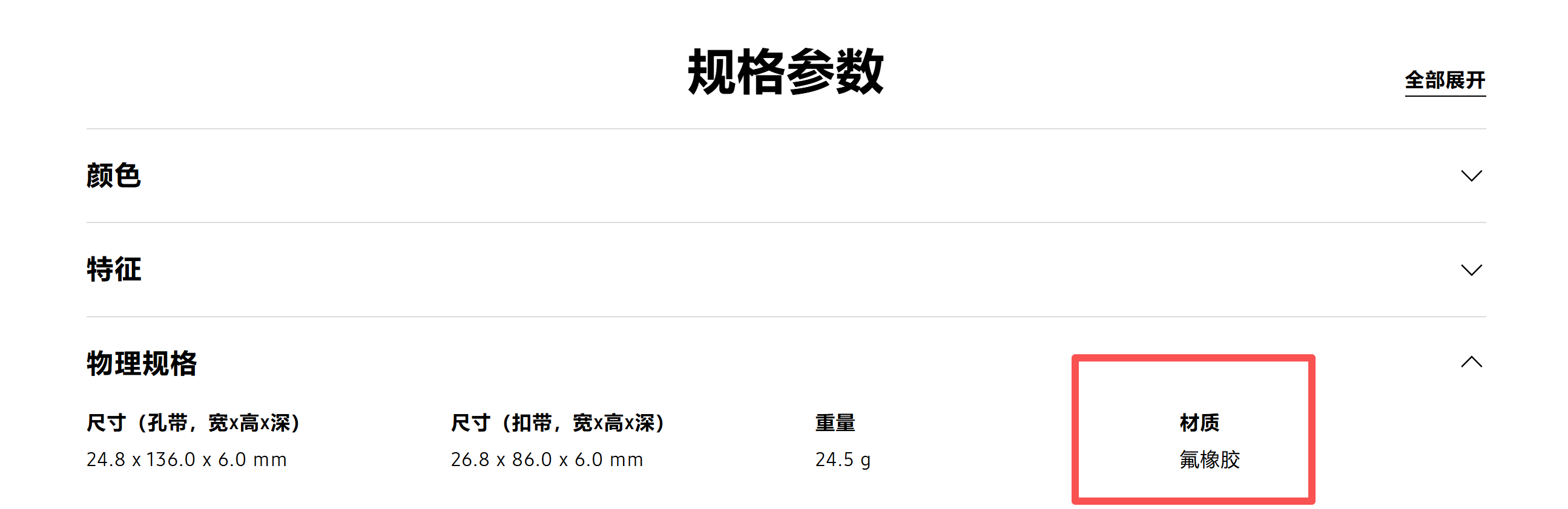 三星表带材质说明