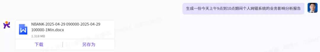 图6 业务影响分析报告