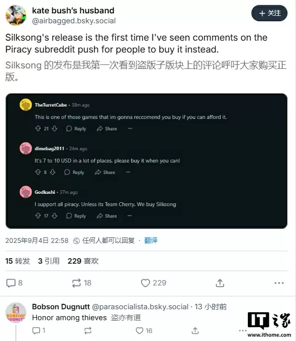 发售即遭破解，盗版玩家纷纷呼吁购买正版《空洞骑士：丝之歌》