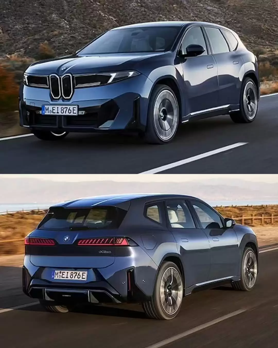宝马新世代首款量产车 BMW iX3 宣传图曝光：收敛双肾格栅，设计几乎照搬概念车