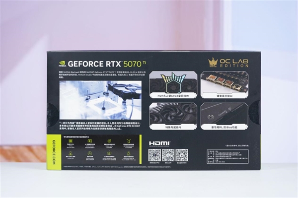 最强非公版！影驰RTX 5070 Ti HOF OC LAB黑魂X显卡图赏