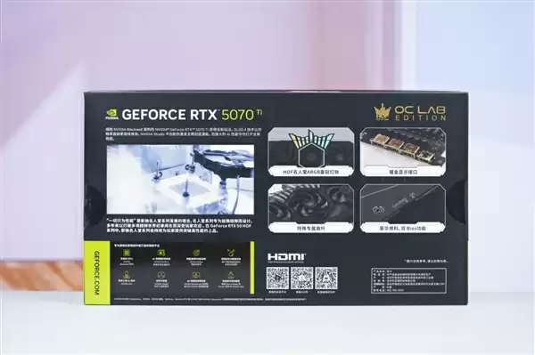 最强非公版！影驰RTX 5070 Ti HOF OC LAB黑魂X显卡图赏