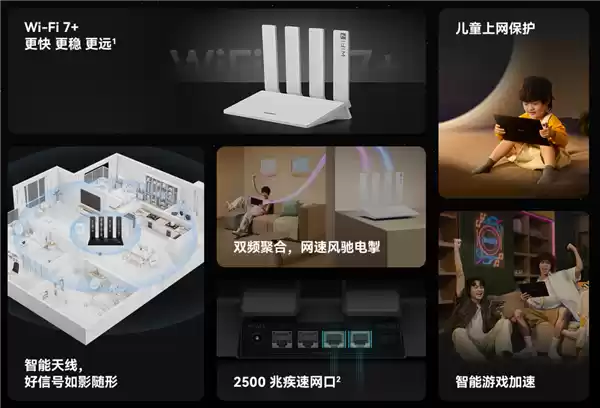 双2.5G、Wi-Fi 7+！华为路由BE3 Pro+发布：329元
