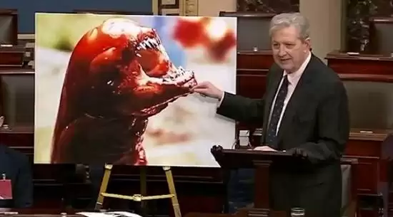 美国议员惊人发言：吃有放射性的冷冻虾会变成异形