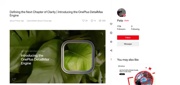 刘作虎宣布一加哈苏合作结束：一加15全球首发自研影像引擎