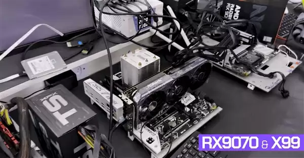 Intel X99老主板点不亮RX 9070：原来是显卡BIOS问题