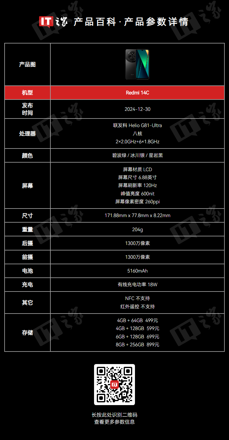 小米“最便宜手机继任者”REDMI 15C 手机海外发布：6000 毫安时电池、延续联发科 G81-Ultra