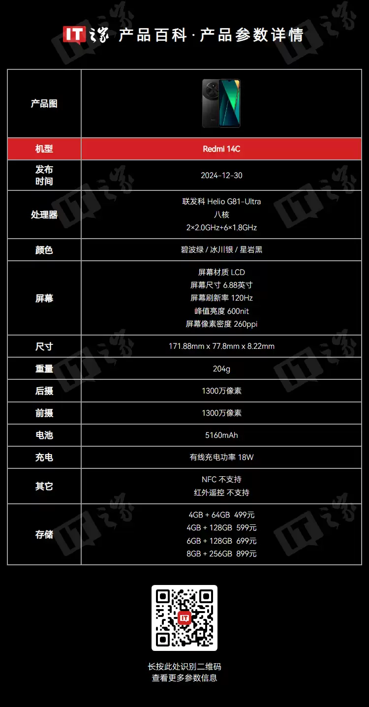 小米“最便宜手机继任者”REDMI 15C 手机海外发布：6000 毫安时电池、延续联发科 G81-Ultra