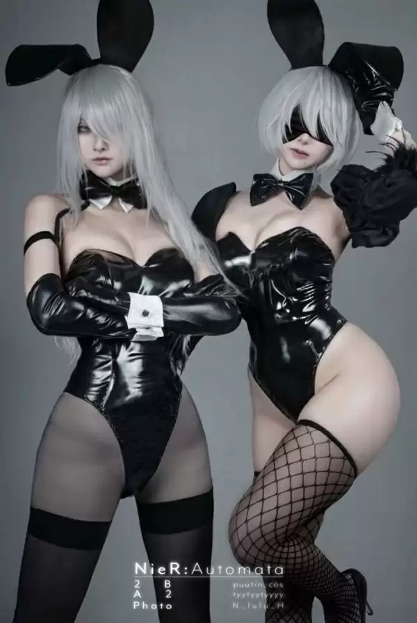 日本妹晒Cos《尼尔》2B对比照 完美还原游戏美女