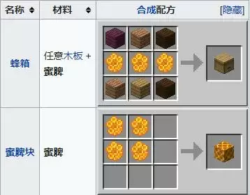 我的世界蜜脾有什么用