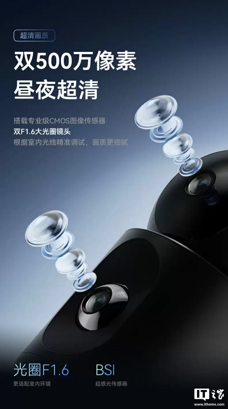 鸿蒙智选海雀智能摄像头双雀 Max 上架：双 5MP、云台可彼此独立旋转，504 元起