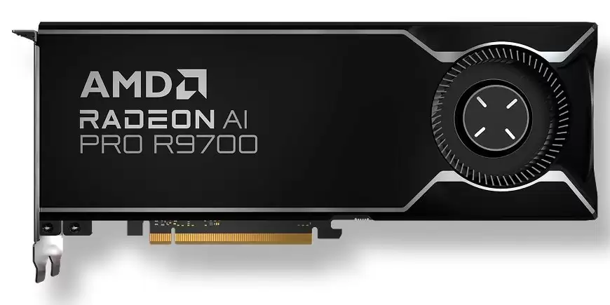 AMD Radeon AI PRO R9700 专业显卡工程验证测试 (EVT) 样品现身