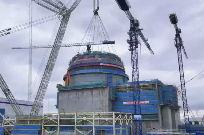 山东海阳核电 4 号机组反应堆厂房封顶,二期工程里程碑节点过半