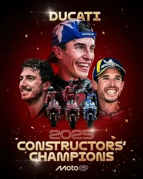 杜卡迪提前锁定MotoGP年度制造商总冠军，实现六连冠壮举