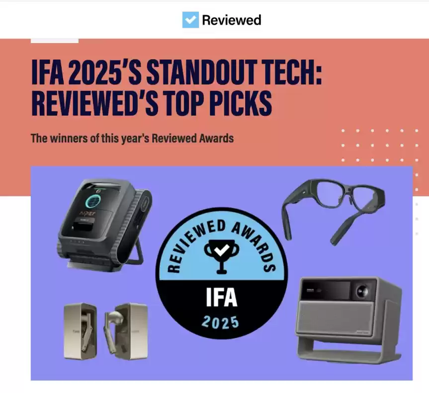 国际首秀!INMOAIR3横扫IFA多项媒体大奖,智能眼镜唯一上榜