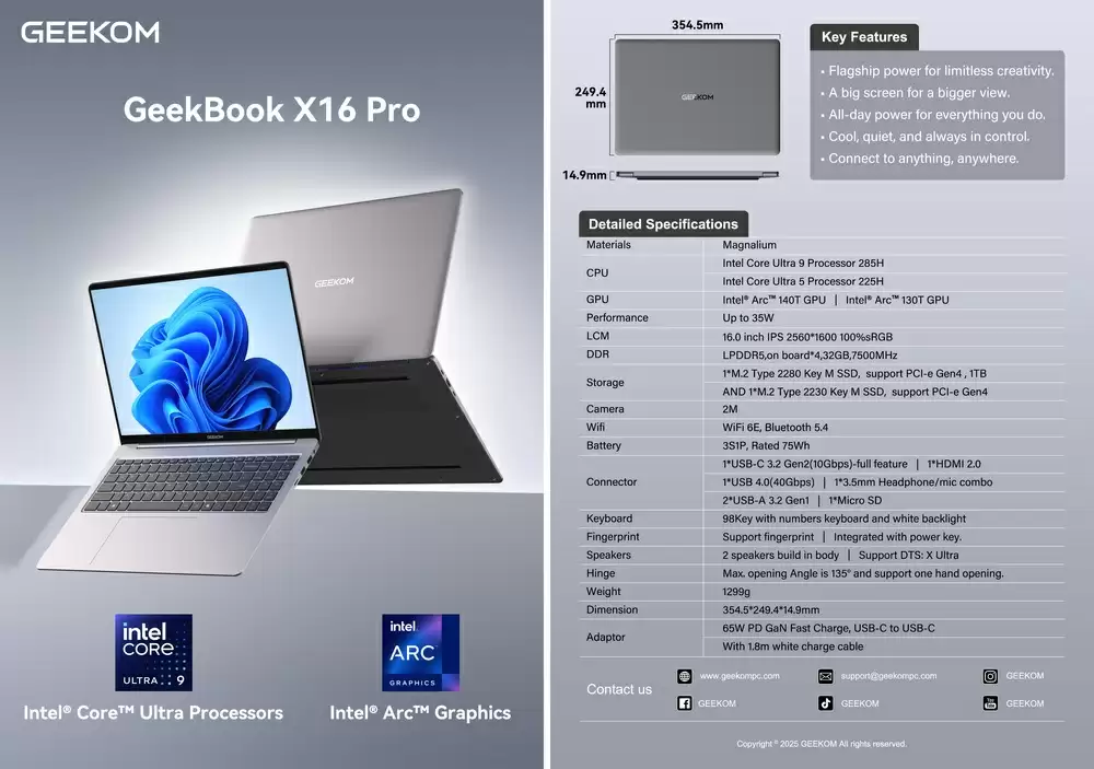 迷你主机厂商 GEEKOM 积核进军笔记本市场,带来两款轻薄本