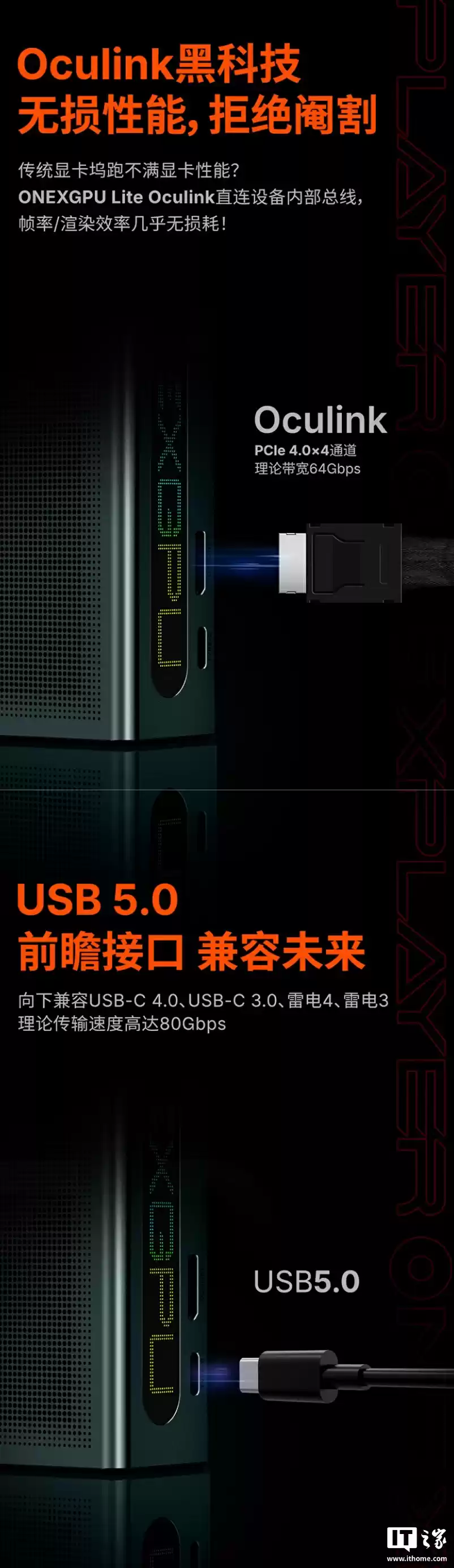 3899 元壹号本 ONEXGPU Lite 口袋显卡拓展坞发布:内置 RX 7600M XT、493.5g 重量