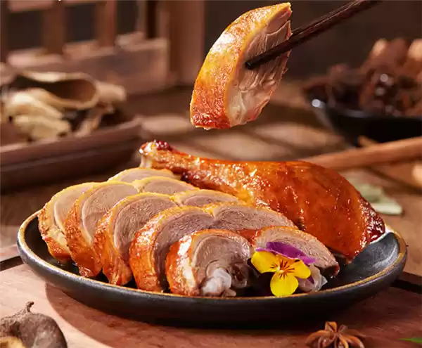 全聚德酱鸭1斤+北京特产丰泽园五香烧鸡1斤39.9元到手