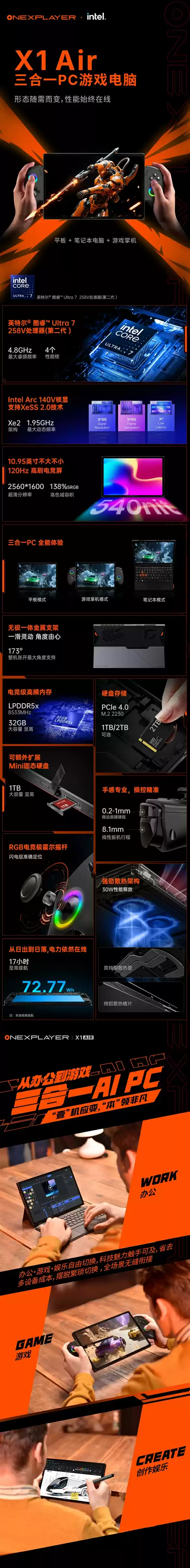 壹号本新品三连发！三合一PC、能变形的掌机、还有外置显卡坞