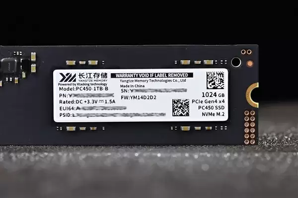 长江存储PC450固态硬盘评测 青出于蓝而胜于蓝