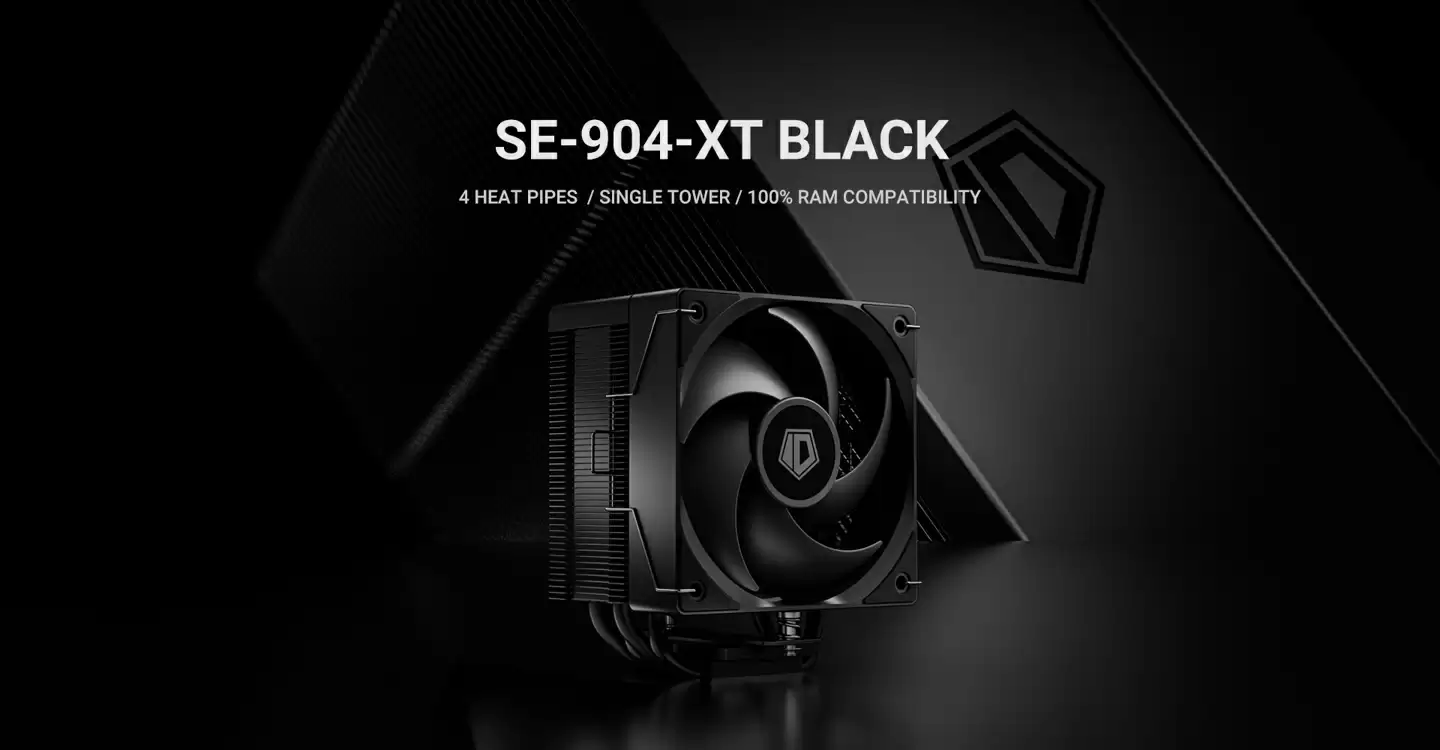 酷凛推出矮型单塔风冷 SE-904-XT BLACK:100mm 风扇、123mm 高度