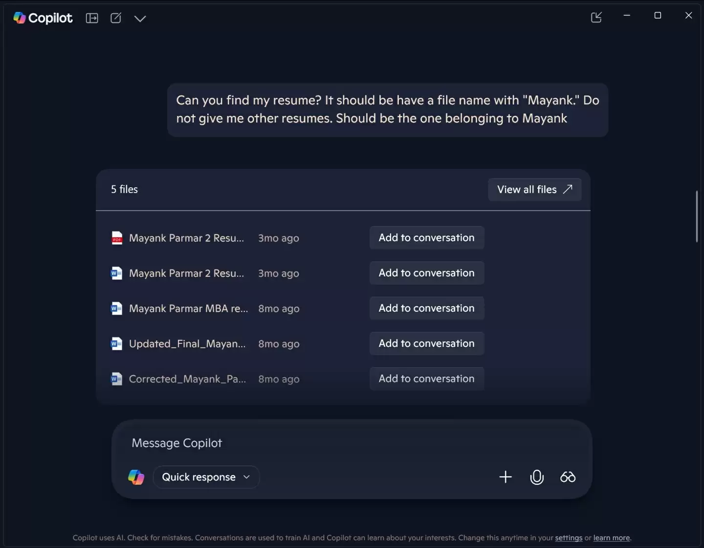 微软 Win11 版 Copilot 应用新增“主页”：新入口可分析文件、指导用户使用软件