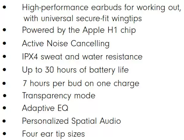 苹果 Powerbeats Fit 运动无线耳机特性曝光：IPX4 防水，本体续航 7 小时