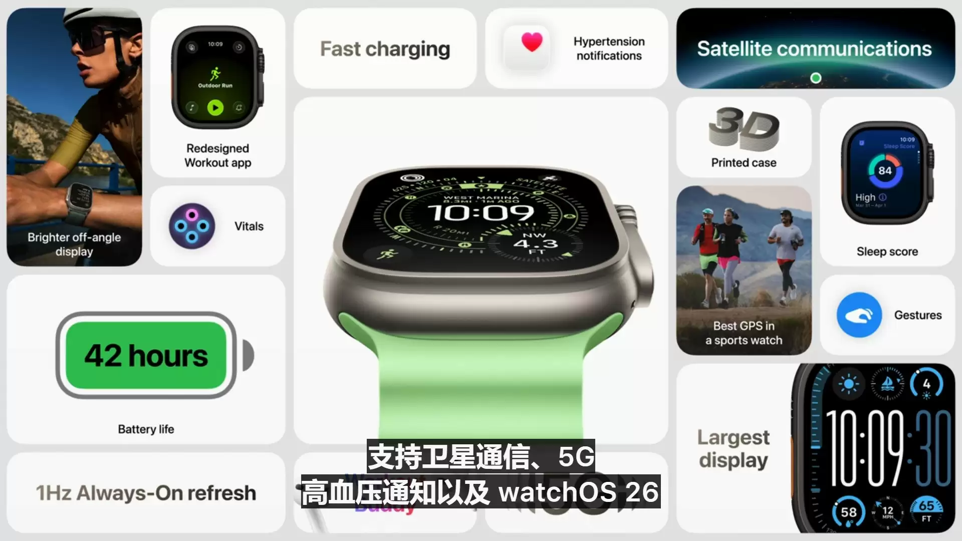 苹果发布三款手表：SE 3、Series 11 和 Ultra 3 亮相