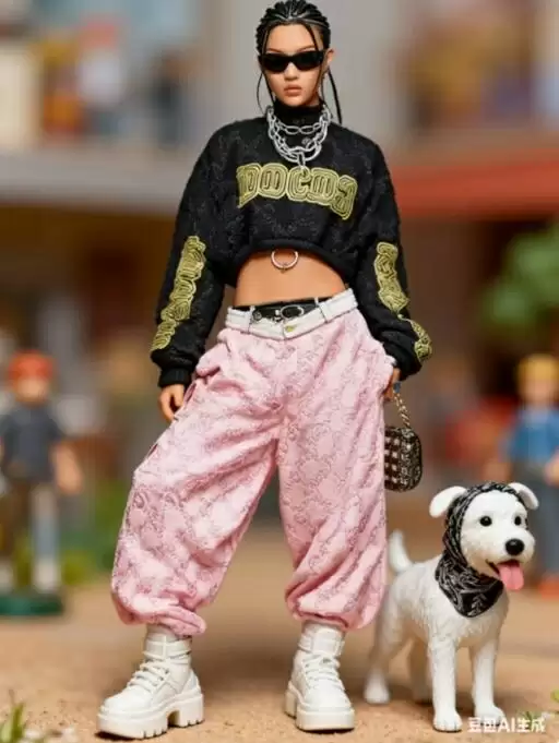 最近超火的盲盒手办照片 豆包也能一句话生成了