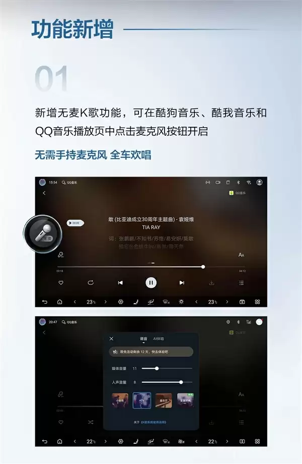海豚智驾版全系OTA升级：4大新功能 无麦K歌来了