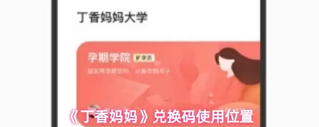 《丁香妈妈》兑换码使用位置