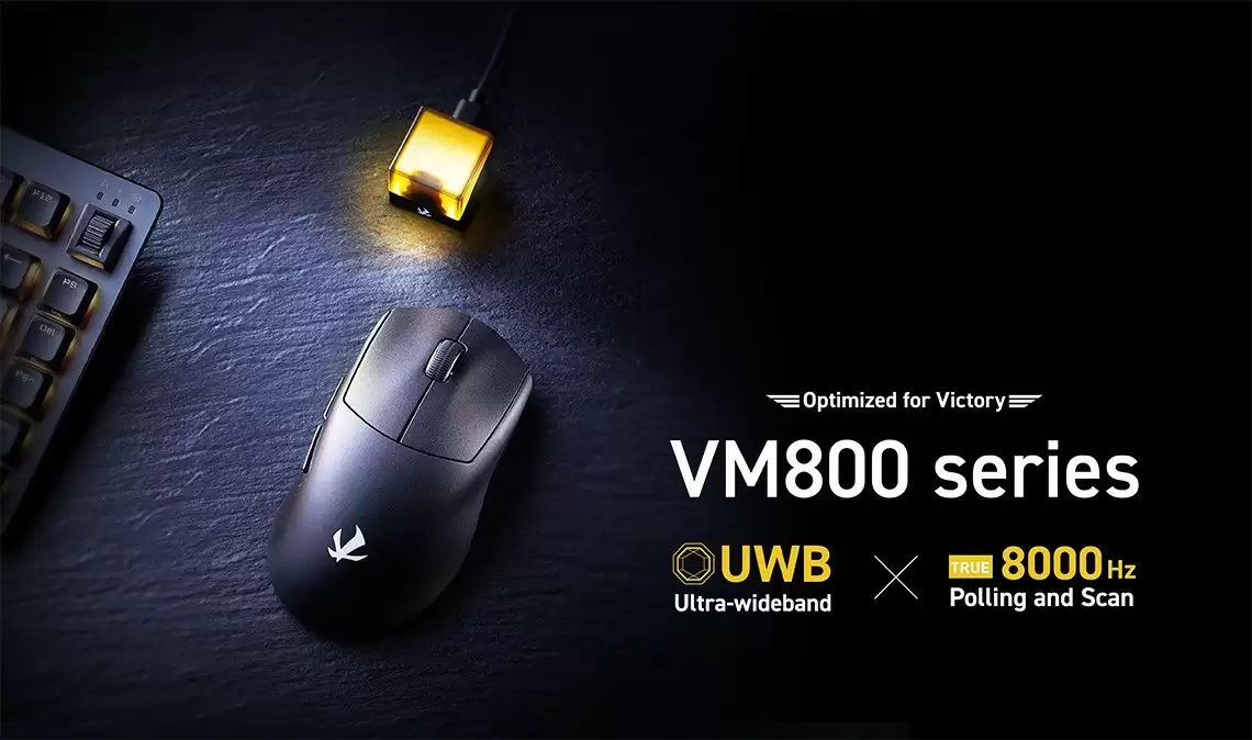 ELECOM 宜丽客发布全球首款 UWB 无线鼠标 VM800,支持 8KHz 回报率
