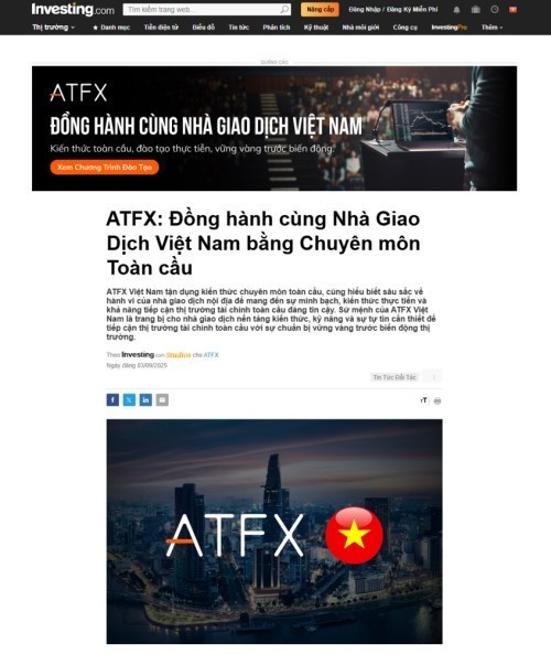 实力与口碑并驱，ATFX强势登陆investing越南站造就强大势能