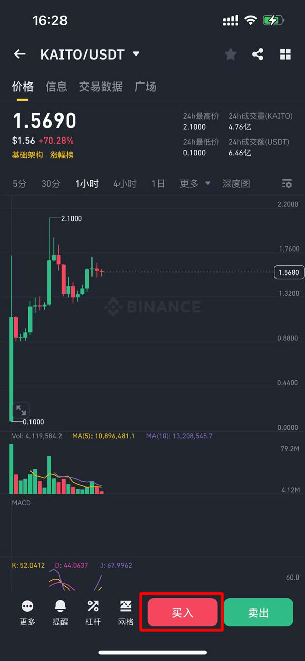 进入买入界面