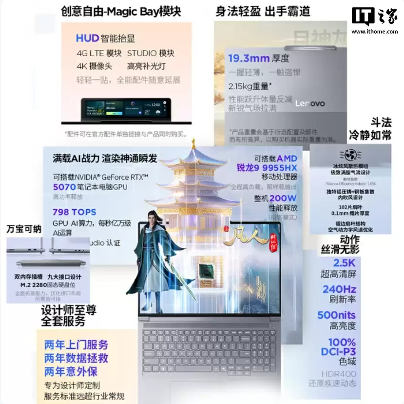 11699 元起：联想 ThinkBook 16p 笔记本锐龙 9 9955HX 款上市，可选 RTX 5060/5070 独显