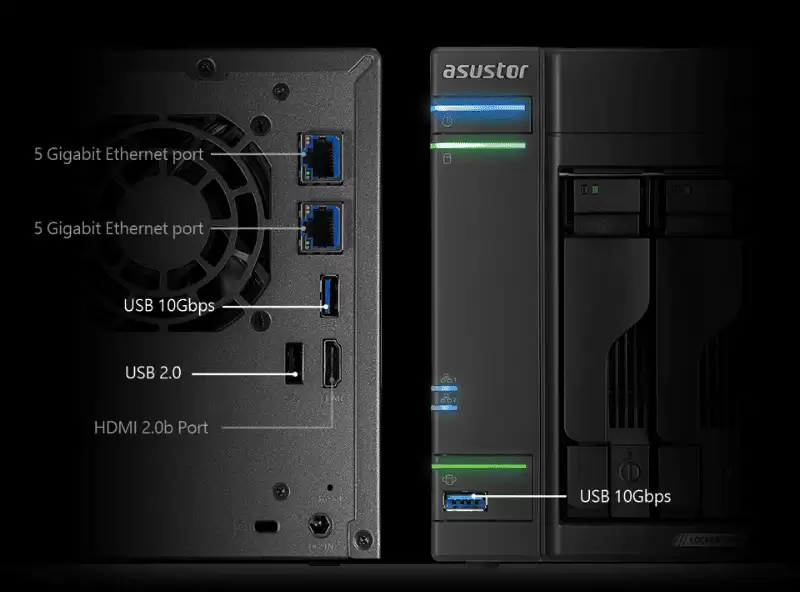 华硕爱速特推出 AS67 v2 系列 NAS：2/4/6 盘位，双 5GbE RJ45