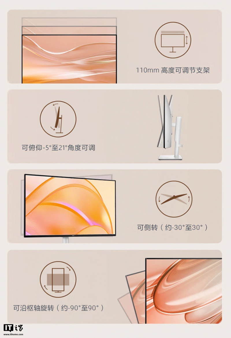1080P 144Hz + 双扬：919 元起戴尔推出 23.8/27 英寸显示器 S2425HSM/S2725HSM