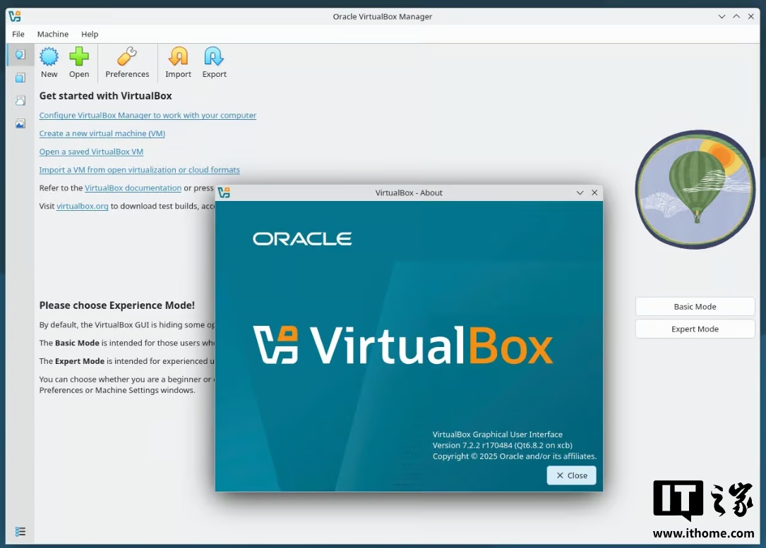 开源虚拟机软件 VirtualBox 获 7.2.2 更新：修复 USB、网络和图形界面问题