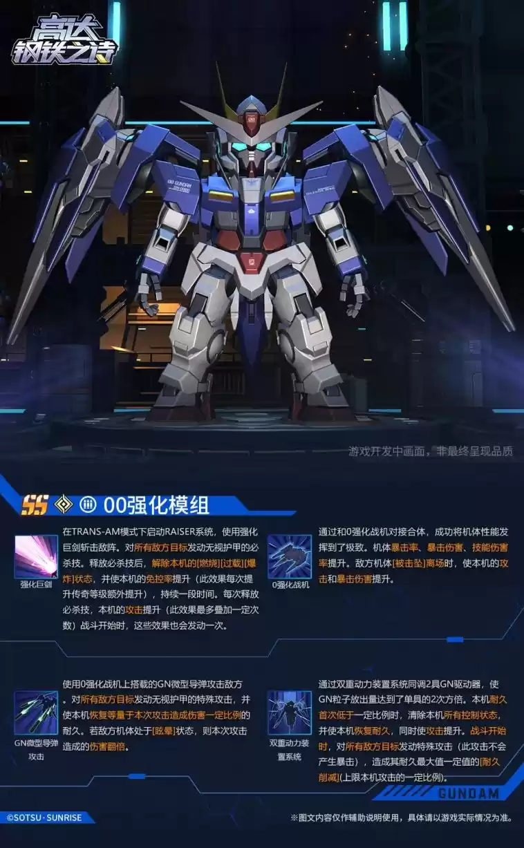 《高达钢铁之诗》半周年庆00强化模组降临，豪华福利免费畅享!