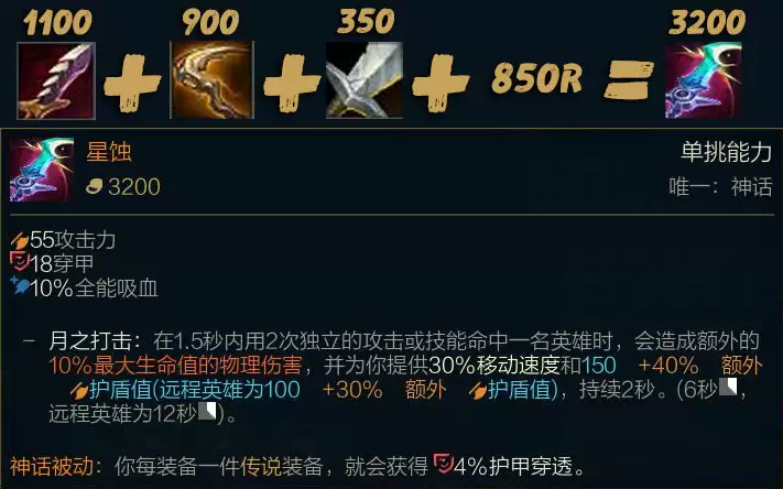 lol刺客神话装备推荐